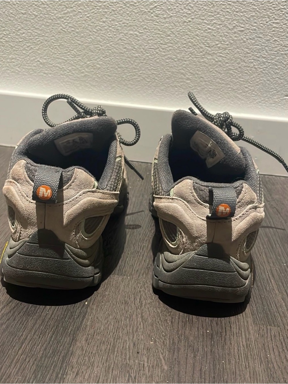 Merrell Women's Taupe and Gray Hiking Sneakers - Picture 5 of 7